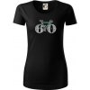 Narodeniny 60 rokov na bicykli - Dámske tričko z organickej bavlny Origin (GOTS) - XL ( Čierna )