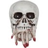 Dekorácia Lebka s krvavou rukou Halloween