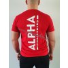 Alpha Industries Backprint T tričko pánske speed red červené