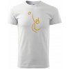 Volejbal zlatá - Klasické pánske tričko vyššej gramáže - L ( Biela )