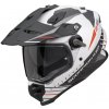 Prilba Scorpion ADF-9000 AIR FEAT Matt White Black Red Veľkosť: M (57-58 cm)