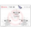 Sada brzdových platničiek, vždy 4 kusy v sade BREMBO P 85 162 (P85162)