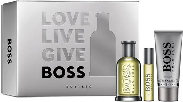 Hugo Boss Boss Bottled EDT 100 ml + sprchový gél 100 ml + EDT 10 ml darčeková sada