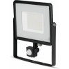 Reflektor LED so senzorom PRO 50W, 4000K, 4000lm, čierny, VT-50-S (V-TAC)