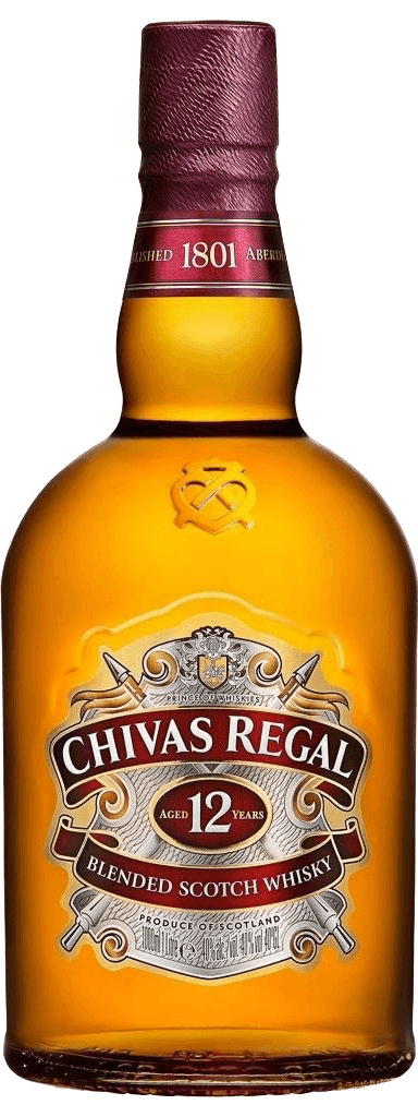 Chivas Regal 12y 40% 1 l (čistá fľaša)
