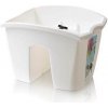 Truhlík na zábradlí CROWN 24,2 cm - barva: bílá
