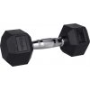 Jednoručná šesťhranná činka Fitforce FDBB 7KG strieborná,čierna