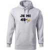 Je mi 50 pivo - Mikina pánska Cape s kapucňou - M ( Svetlosivý melír )