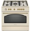 Retro kombinovaný sporák (plyn/elektrina) KWGE-90ARC Ravanson krémový
