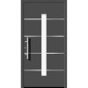 Splendoor Hliníkové vchodové dvere Moderno M400/B, antracitová metalíza, 110 Ľ
