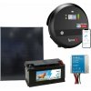 Súprava solárneho LTE ohrandíka s 8 J, 200 W solárnym panelom, regulátorom a 12V batériou 95 Ah