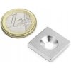 Oceľová základňa pre magnet 20 × 20 v. 3 mm, M5