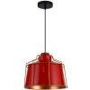 GTV Stropní svítidlo GOA 3536, AC 220–240 V, 50/60 Hz, 1*E27, IP20, prům. 32 cm, jednoduché, červené