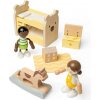 Bigjigs Toys Drevený nábytok do domčeka pre bábiky Detská izba