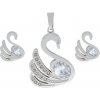 Doria Set šperkov z ocele strieborný LABUTE K074
