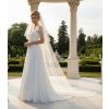 Dlhý svadobný závoj ZF-09 Výber farby: ivory