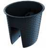 Kvetináč na zábradlie RATOLLA OVAL 29,8 cm - farba: antracit
