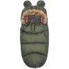 Spací vak s kožušinou na sánky SPRINGOS SB0048 -army