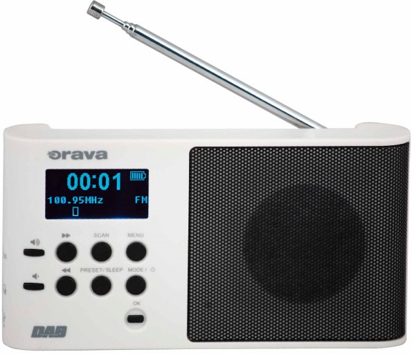 ORAVA DAB Digitálne DAB/FM prenosné rádio