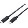 Kabel C-TECH USB 3.2, Type-C (CM/CM), PD 100W, 20Gbps, 2m, černý CB-USB32-20B
