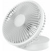 FELLOWES Platinet PRDF0396 skládací stolní ventilátor 19 cm, akumulátor 2400 mAh, bílá PLAPRDF0396