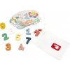 Janod Vkladacie drevené puzzle pre deti Čísla Pure