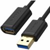 Unitek Y-C456GBK predlžovací USB 3.0 AM-AF, 0,5m, černý