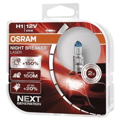 Osram Night Breaker Laser H1 P14.5s 64150 12V 55W 2 ks
