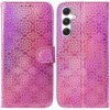 Peňaženkové 3D puzdro Colorful na Samsung Galaxy S24 Plus 5G - Ružová