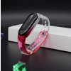 Xiaomi Mi Band 3/4 náhradný náramok - Sklenený vzhľad Farba: Červená MBSCZ-SK503