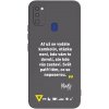 Picasee silikónový čierny obal pre Samsung Galaxy M21 M215F - Kazma - SVĚT PATŘÍ TĚM, CO SE NEPOSEROU