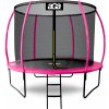 Aga SPORT EXCLUSIVE Trampolína 305 cm Ružová + ochranná sieť + rebrík