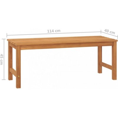 Dekorhome teak 114 cm