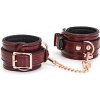 Liebe Seele Wine Red Handcuffs, bdsm kožené putá