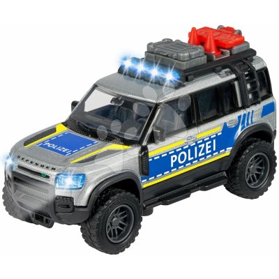 Majorette Autíčko policajné Land Rover Police so zvukom a svetlom 12,5 cm