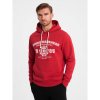 OMBRE mikina pánská SSPS-0143 typu klokan, kapuce červená