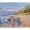 Pri mori - Akad. mal. Igor Navrotskyi, originálny, ručne maľovaný obraz M (do veľkosti 65x65cm) Viac farieb