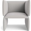 Normann Copenhagen Kreslo Fold Lounge Chair – svetlosivé