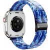 Remienok Forcell F-Design Fa04 Marble Textured Resin Strap Apple Watch 38 / 40 / 41 mm Blue