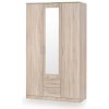 Halmar Šatníková skriňa LIMA S-3 dub sonoma/zrkadlo