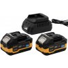 Sada baterie 20V 4Ah (2 ks) + 1 nabíječka Procraft PBC-Set 2 | PBC-Set 2 - 7728