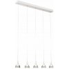AZZARDO AZ2848 DECOline DALMATIA 5 WHITE stropné závesné LED svietidlo 5xLED 25W/1500lm IP20 biela