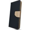 Puzdro Fancy Book iPhone 13 - čierno zlaté