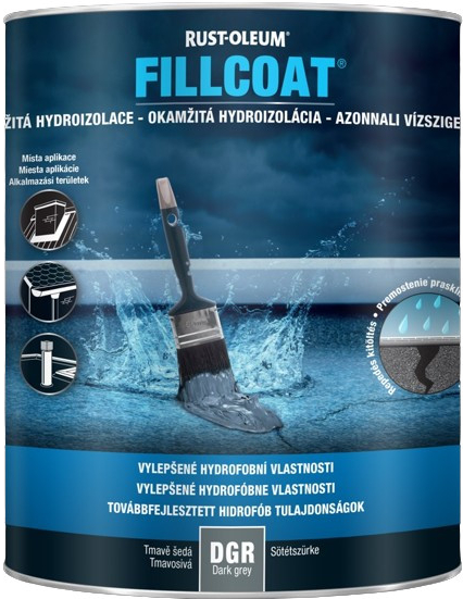 FILLCOAT WATERPROOFING - Vodotesný pružný náter dark grey 1 L