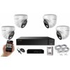 MS AI hybrid Light IP 4 kamerový set so switchom 5 Mpix WDome (6141K4B) (Monitorrs Security)