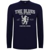 Superfutbal Pánske tričko dlhý rukáv the blues, tmavo modré Veľkosť: S