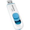 USB kľúč ADATA Classic Series C008 32GB USB 2.0 výsuvný konektor, bielo-modrý (AC008-32G-RWE)