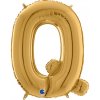 Balón písmeno Q zlaté 66 cm