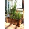 Sammer Masívny drevený kvetináč v hnedej farbe MILA1_3