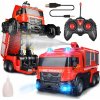 Hasičské auto Stator na diaľkové ovládanie s transformáciou a efektmi